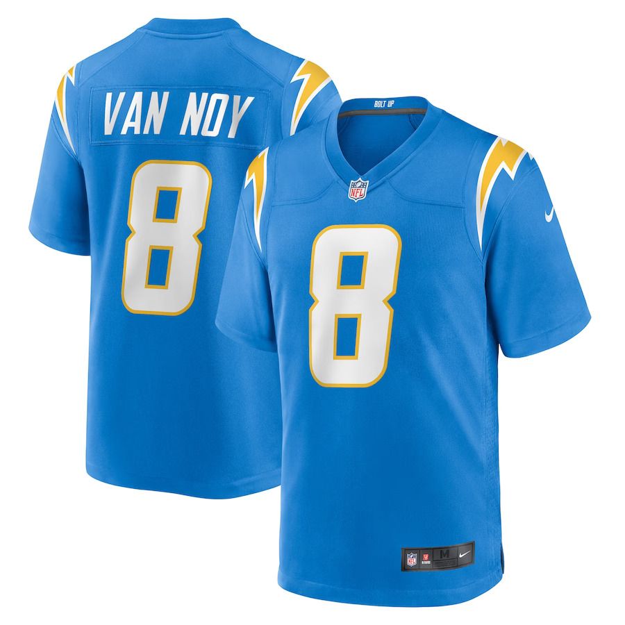 Men Los Angeles Chargers #8 Kyle Van Noy Nike Powder Blue Player Game NFL Jersey